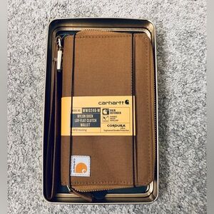Carhartt Duck Lay Flat Clutch RFID Wallet NWT